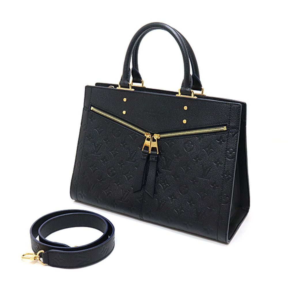 Louis Vuitton 3MM Tote Bag Noir Monogram Implant Leather 2WAY Shoulder Bag